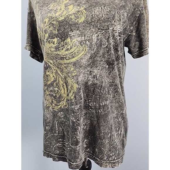 Vintage Y2K Point Zero T-Shirt Mens Small Affliction Grunge Emo Skater Tie Dye - Picture 4 of 11